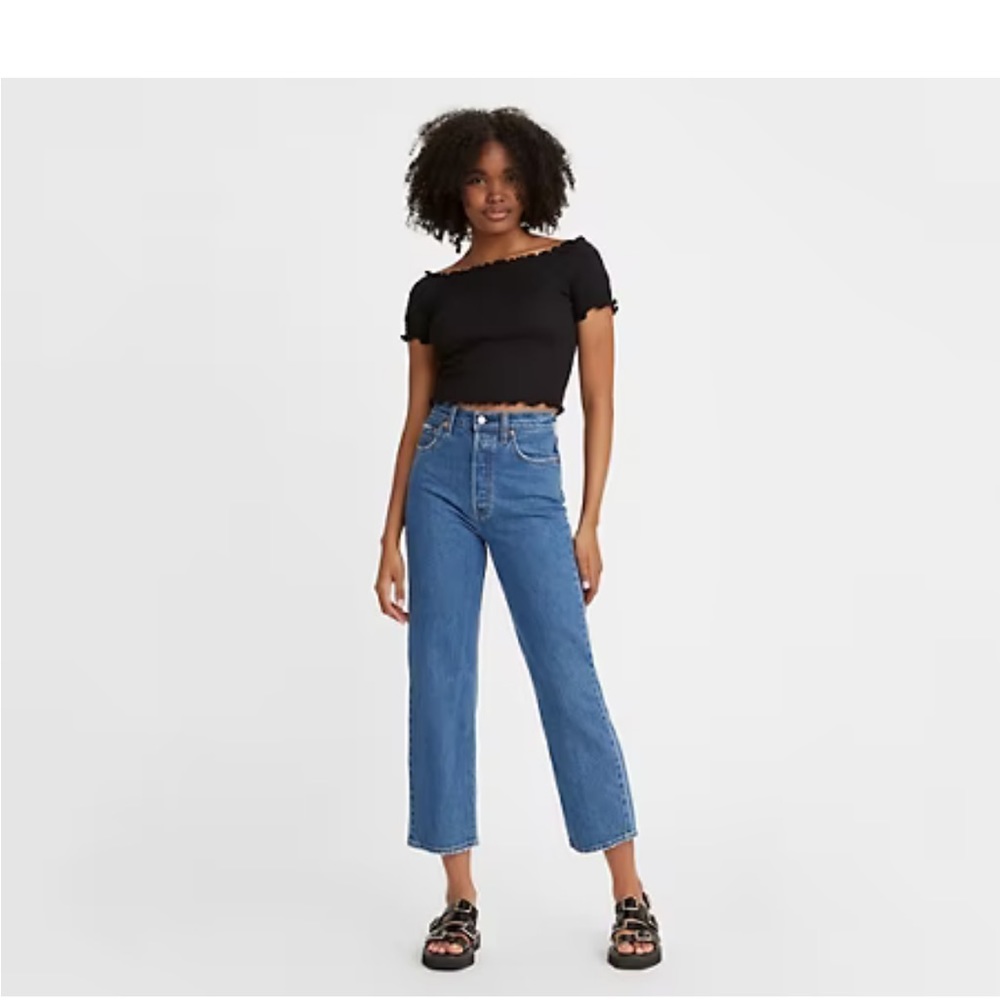 Levi’s ribcage jeans straight ankle 28